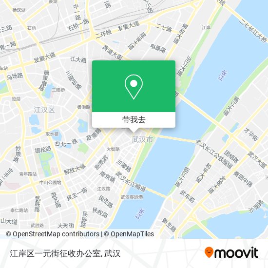 江岸区一元街征收办公室地图