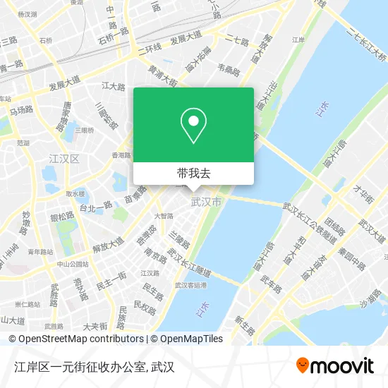 江岸区一元街征收办公室地图