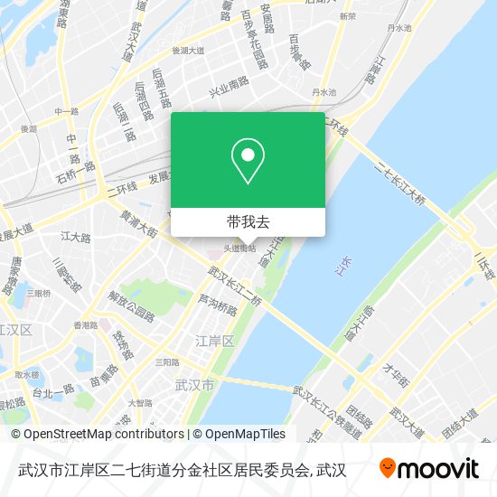 武汉市江岸区二七街道分金社区居民委员会地图