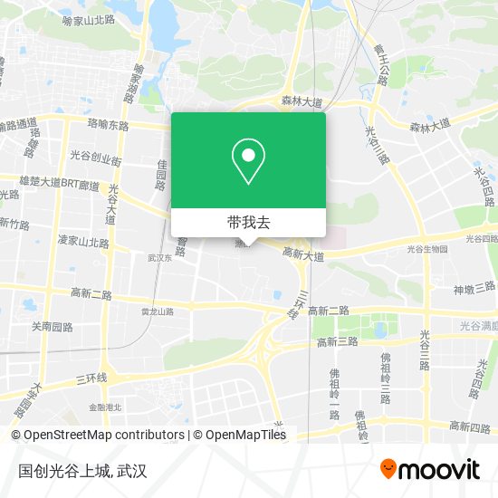 国创光谷上城地图