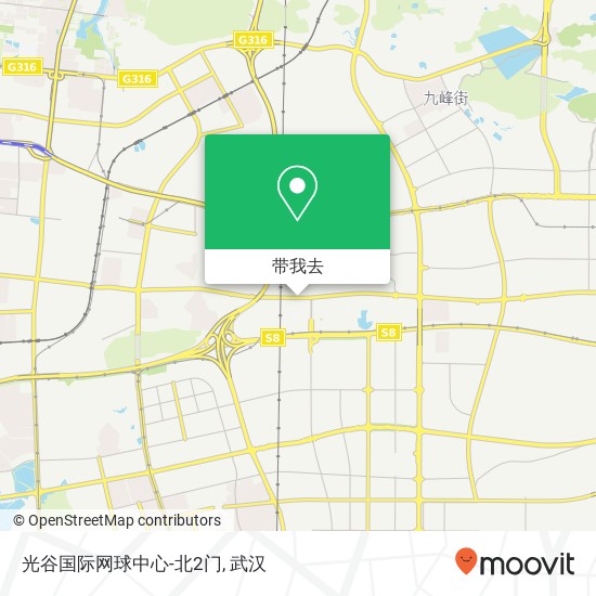 光谷国际网球中心-北2门地图