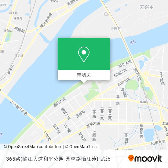 365路(临江大道和平公园-园林路怡江苑)地图
