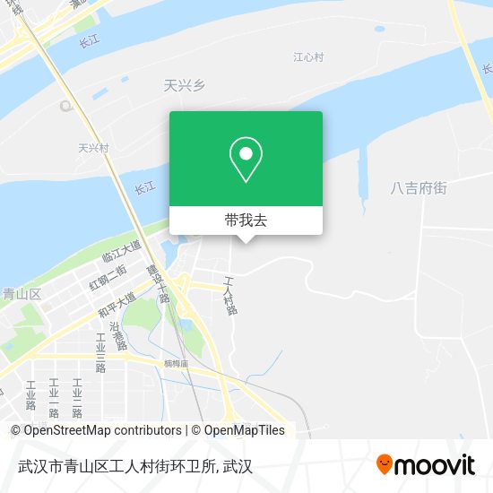 武汉市青山区工人村街环卫所地图