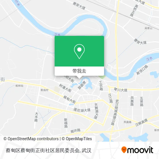 蔡甸区蔡甸街正街社区居民委员会地图