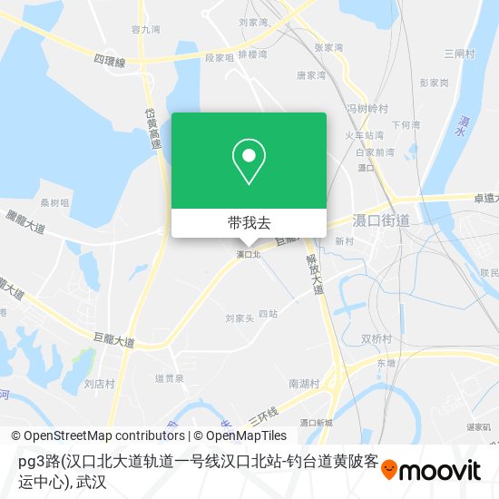 pg3路(汉口北大道轨道一号线汉口北站-钓台道黄陂客运中心)地图