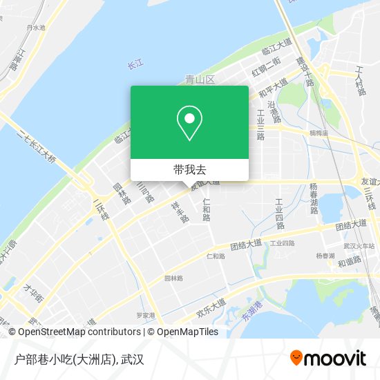 户部巷小吃(大洲店)地图