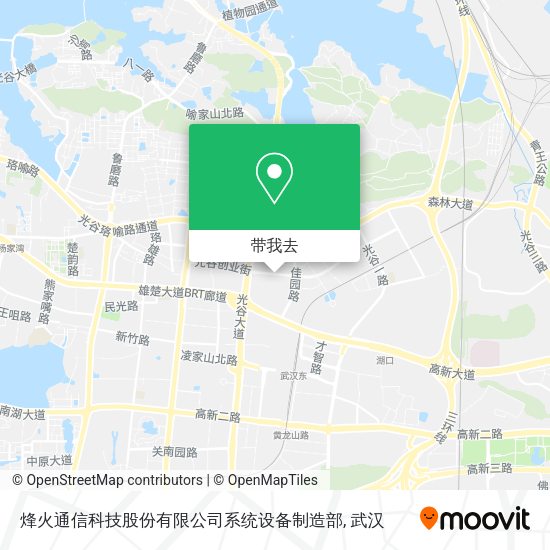 烽火通信科技股份有限公司系统设备制造部地图