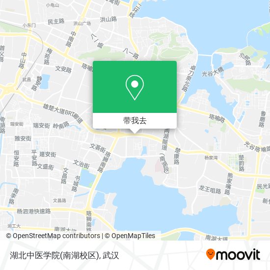 湖北中医学院(南湖校区)地图