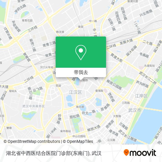 湖北省中西医结合医院门诊部(东南门)地图
