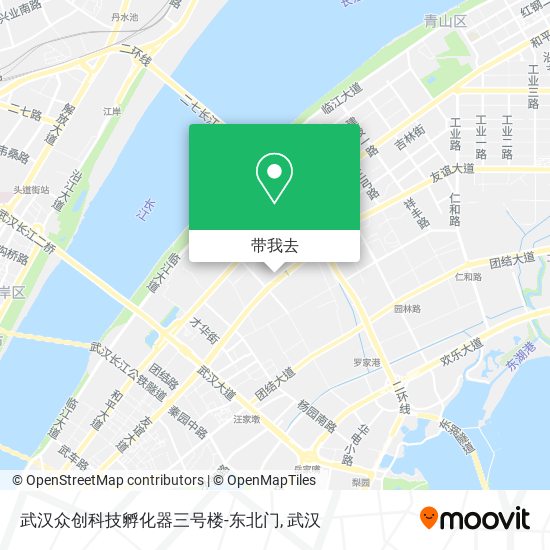 武汉众创科技孵化器三号楼-东北门地图