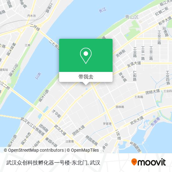 武汉众创科技孵化器一号楼-东北门地图