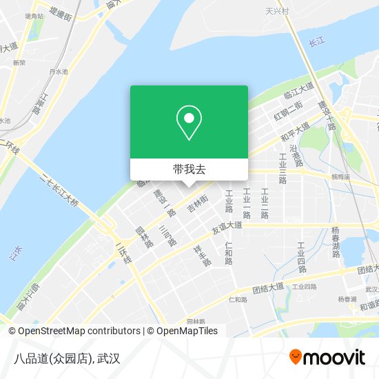 八品道(众园店)地图