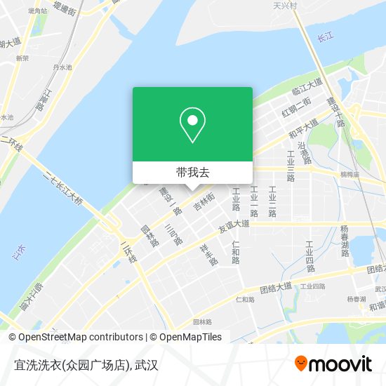 宜洗洗衣(众园广场店)地图