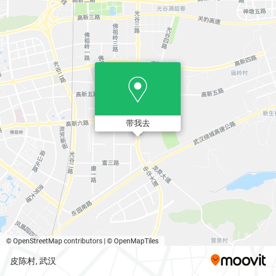 皮陈村地图