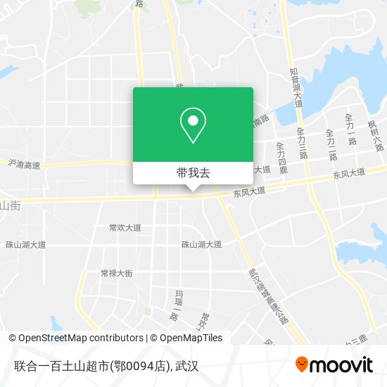 联合一百土山超市(鄂0094店)地图
