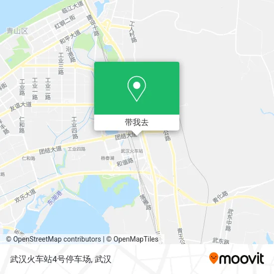 武汉火车站4号停车场地图