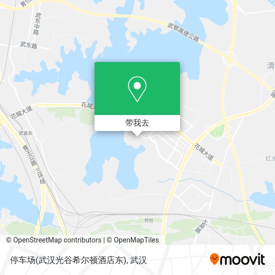 停车场(武汉光谷希尔顿酒店东)地图