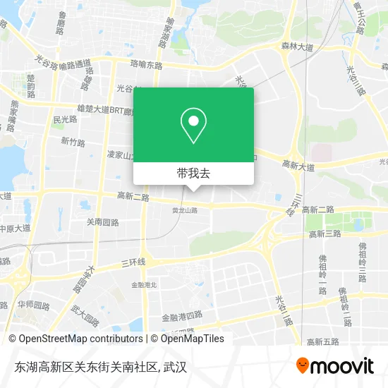 东湖高新区关东街关南社区地图