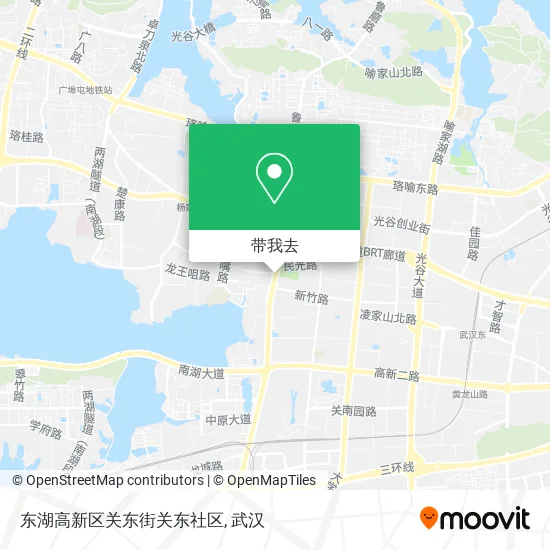 东湖高新区关东街关东社区地图