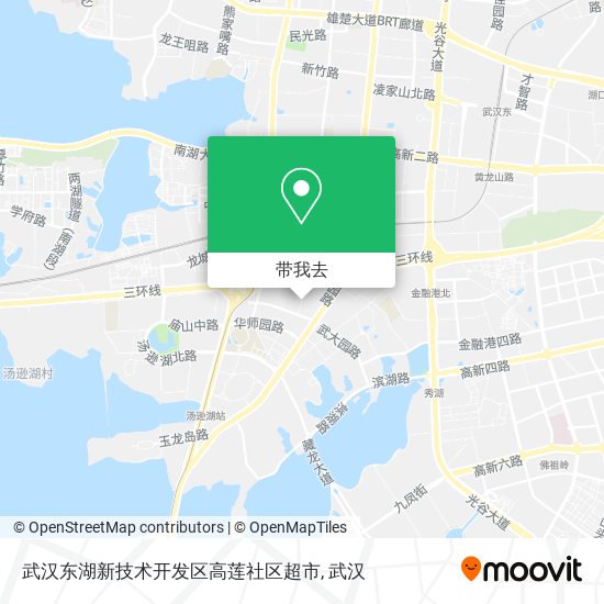 武汉东湖新技术开发区高莲社区超市地图