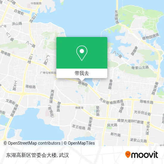 东湖高新区管委会大楼地图