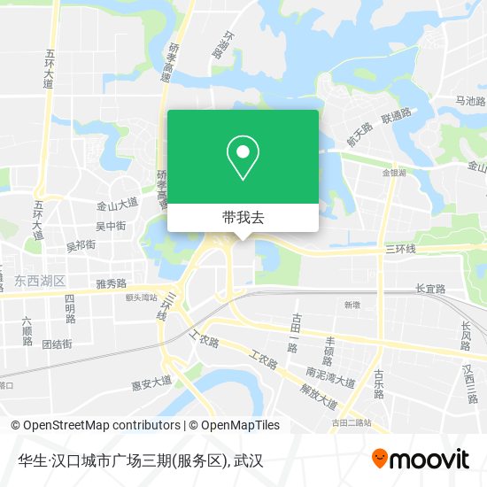 华生·汉口城市广场三期(服务区)地图