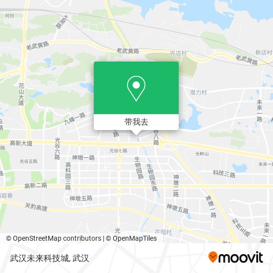 武汉未来科技城地图