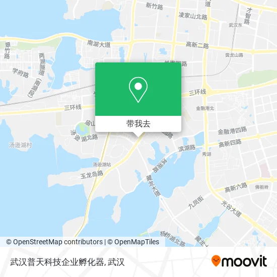 武汉普天科技企业孵化器地图