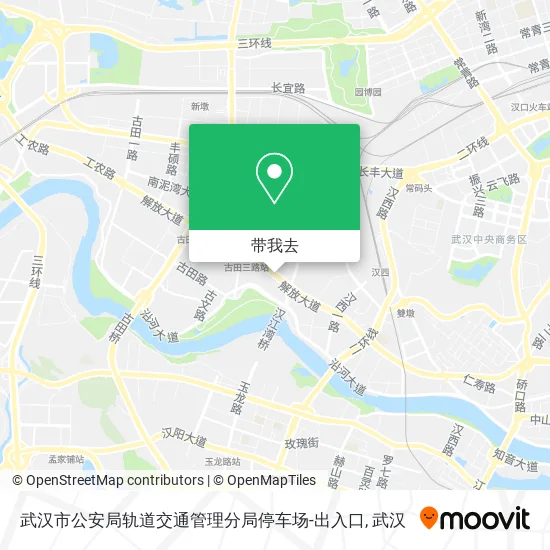 武汉市公安局轨道交通管理分局停车场-出入口地图