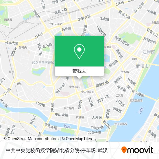 中共中央党校函授学院湖北省分院-停车场地图