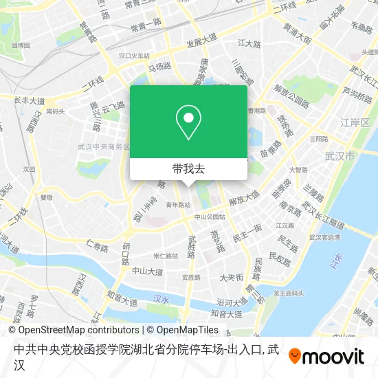 中共中央党校函授学院湖北省分院停车场-出入口地图