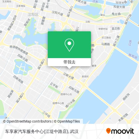 车享家汽车服务中心(江堤中路店)地图