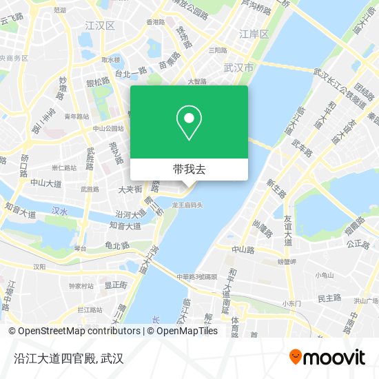 沿江大道四官殿地图