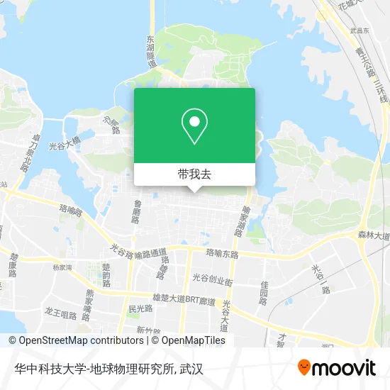 华中科技大学-地球物理研究所地图