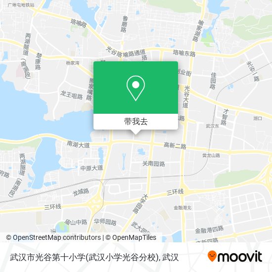 武汉市光谷第十小学(武汉小学光谷分校)地图