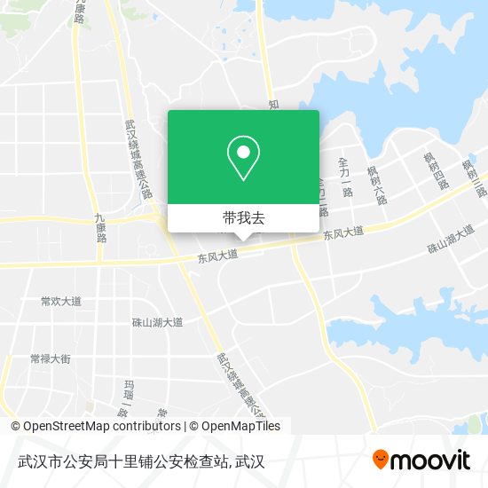 武汉市公安局十里铺公安检查站地图