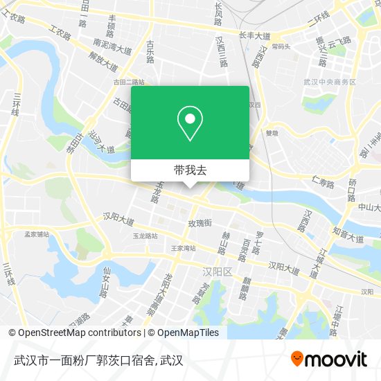 武汉市一面粉厂郭茨口宿舍地图