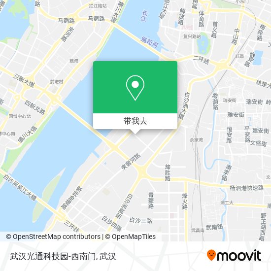 武汉光通科技园-西南门地图