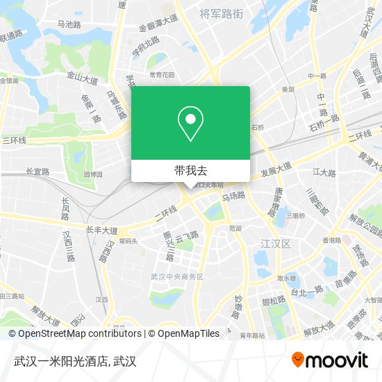 武汉一米阳光酒店地图
