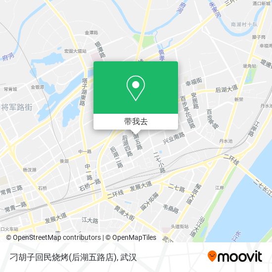 刁胡子回民烧烤(后湖五路店)地图