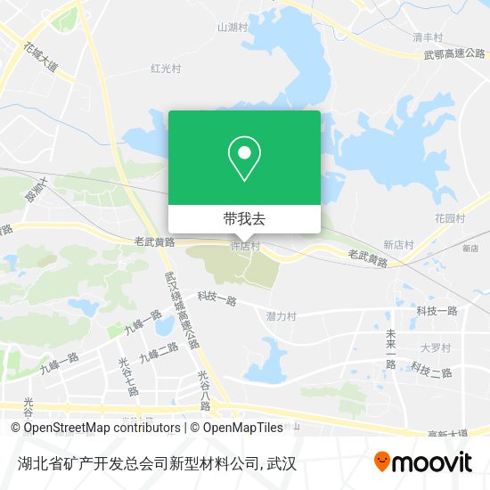 湖北省矿产开发总会司新型材料公司地图