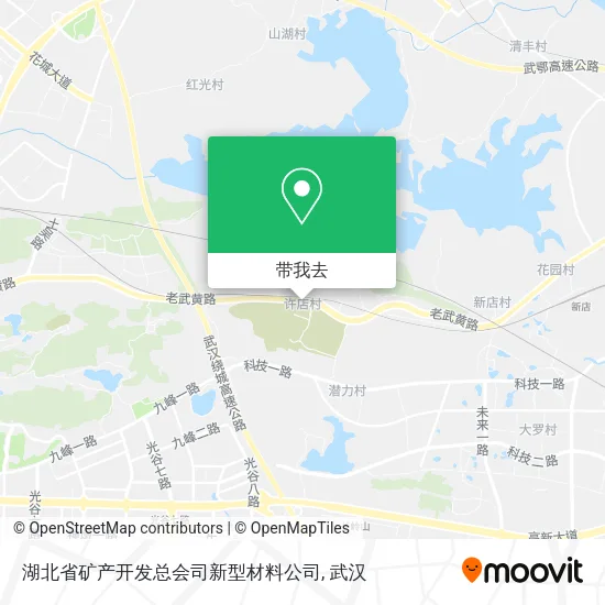 湖北省矿产开发总会司新型材料公司地图