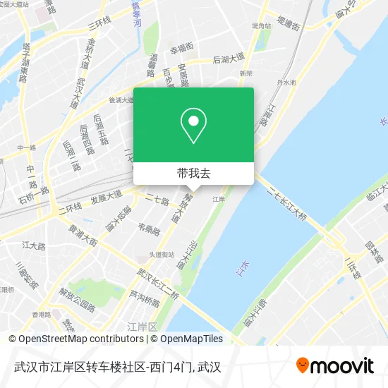武汉市江岸区转车楼社区-西门4门地图