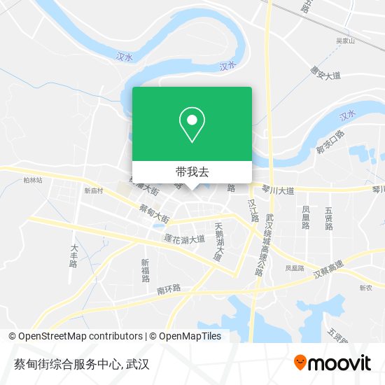 蔡甸街综合服务中心地图