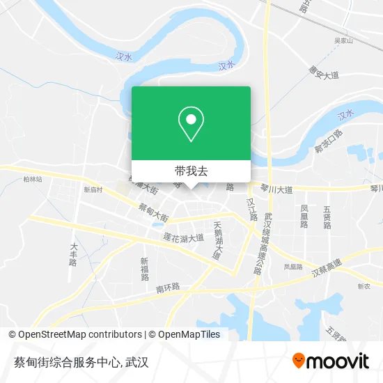 蔡甸街综合服务中心地图