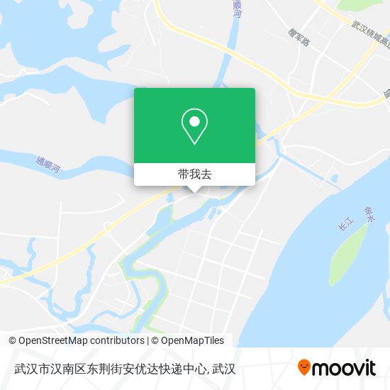 武汉市汉南区东荆街安优达快递中心地图