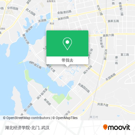 湖北经济学院-北门地图