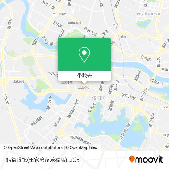 精益眼镜(王家湾家乐福店)地图