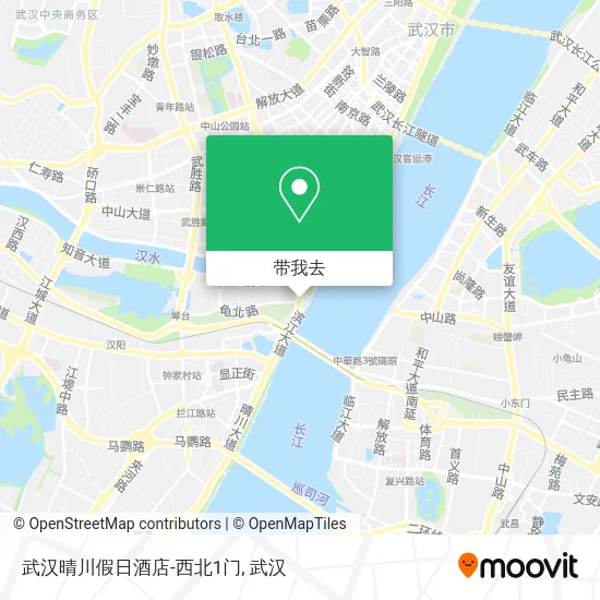 武汉晴川假日酒店-西北1门地图