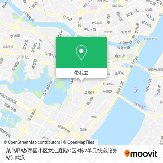 菜鸟驿站(墨园小区龙江庭院C区3栋2单元快递服务站)地图